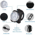 USB Rechargeable Front White Bicycle Light